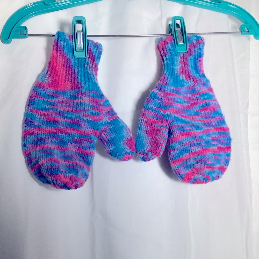 ⚡️B2🏷G1   Kids Colorful Knit Mittens